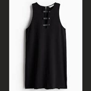 HM Black Bow-Detail Dress